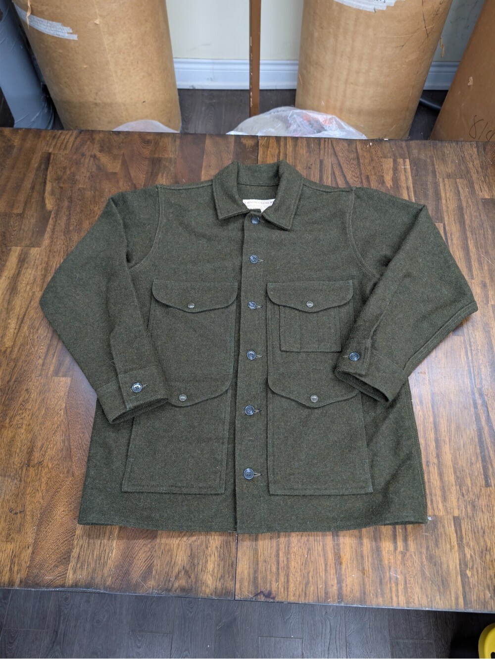 VTG Filson Style 110 Mackinaw Wool Cruiser Jacket Mens 42